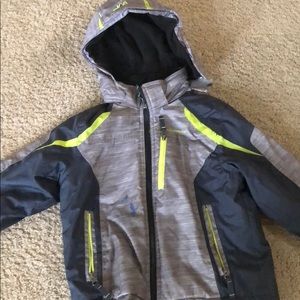 Hooded fleece lined winter coat